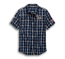 MEN'S MULTI-PATCH PLAID SHIRT