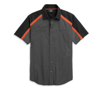 MEN'S VERTICAL LOGO COLORBLOCK SHIRT