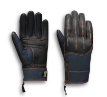 WOMEN'S ARTERIAL LEATHER & DENIM GLOVES