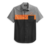 MEN'S COLORBLOCK POCKET LOGO SHIRT