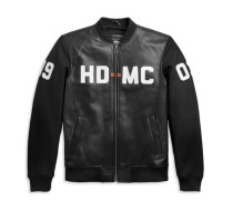 HD-MC異素材ミックス・ボンバージャケット