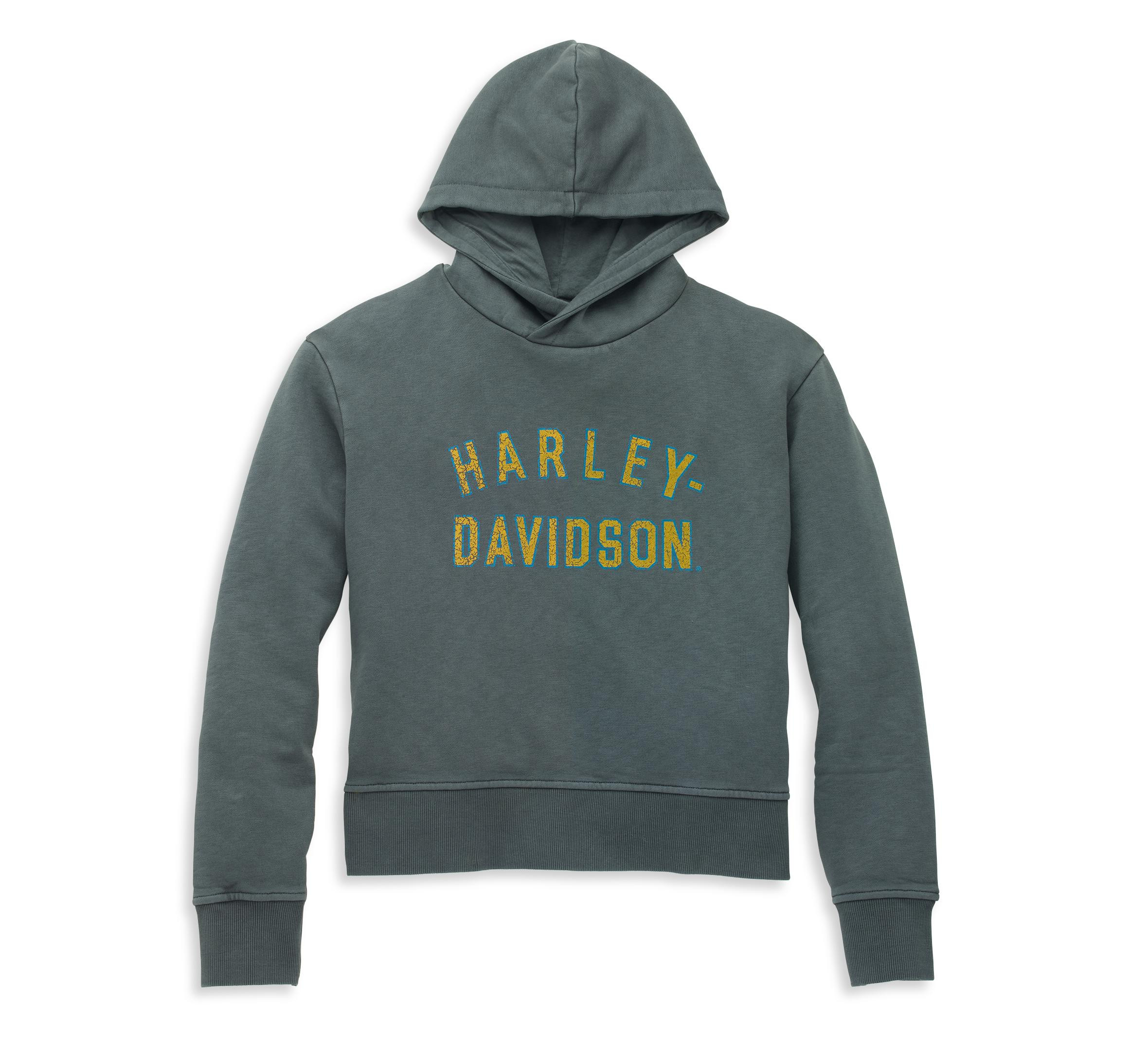 Women's Racer Font Crossover Neck Hoodie Harley-Davidson® Amman