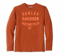 MEN'S RACER FONT MOTORCYCLE CO. LONG SLEEVE GRAPHIC TEE