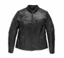 WOMEN'S WILLIE G™ LEATHER JACKET WITH RHINESTONES