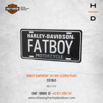 H-D FAT BOY LICENSED PLATE