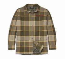 SHIRT JACKET-WOVEN,PLAOD