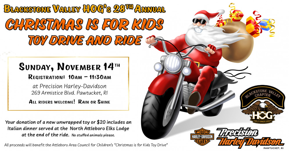 Christmas Toys For Tots Harley Davison 2022 Bv Hog Toy Drive & Ride | Precision Harley-Davidson®
