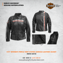 H-D WOMEN'S TRIPLE VENT SYSTEM ARDAGA LEATHER JACKET