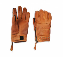 Women's Electra Full Finger Studded Leather Glove I  Color: Tortoise Shell