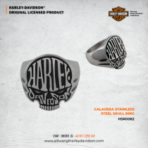 CALAVERA STAINLESS STEEL SKULL RING