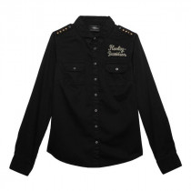 WOMEN'S CLASSIC CHAINSTITCH MILITARY SHIRT