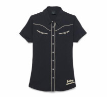 WOMEN'S ROCKERS REVIVAL CONTRAST PIPING SHIRT