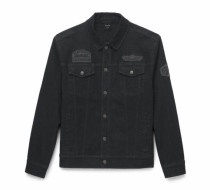 JACKET-DENIM,BLACK