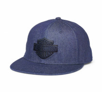 メンズ・バー＆シールド デニムスナップバックCAP