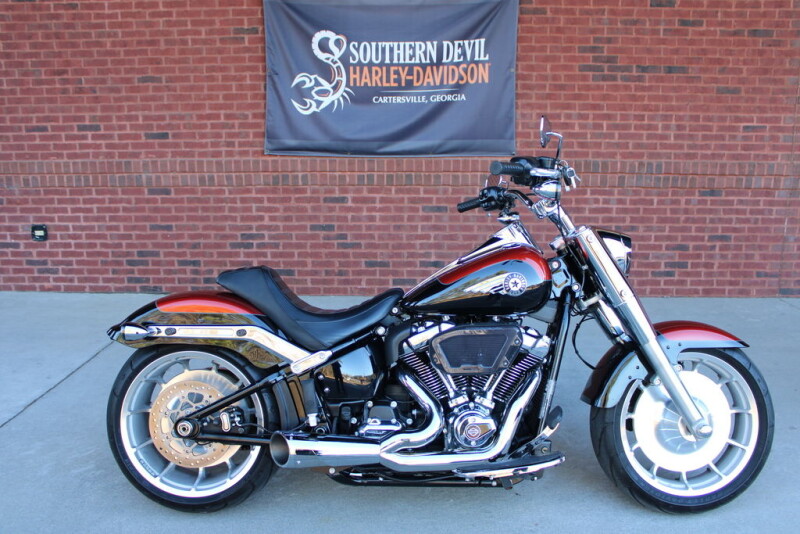 2025 Harley-Davidson® Fat Boy® Whiskey Fire / Vivid Black