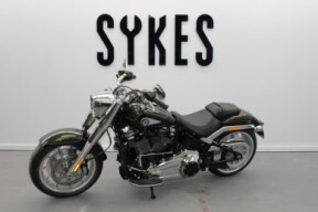 NEW 2026 Harley-Davidson FLFB Softail Fat Boy 117 in Olive Steel & Black thumb 2