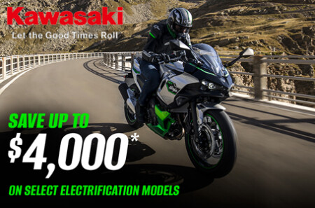 SAVE UP TO $4,000* ON SELECT ELECTRIFICATION MOTORCYCLES