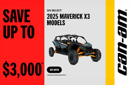 Save up to $4,000 or 0% for 60 months +  75% off on audio roof on select 2025 Commander models