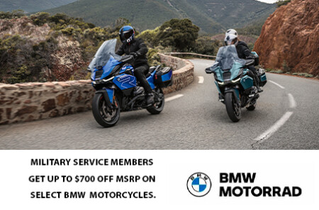 Military & First Responders get up to $700 off MSRP on select BMW motorcycles