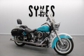 2017 Harley-Davidson FLSTN Softail Deluxe in Two Tone Crushed Ice Pearl & Teal thumb 3