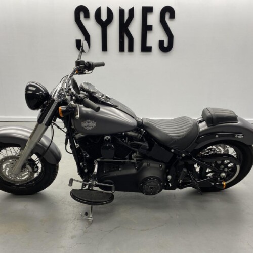2014 Harley-Davidson FLS Softail Slim in Charcoal Denim thumb 0