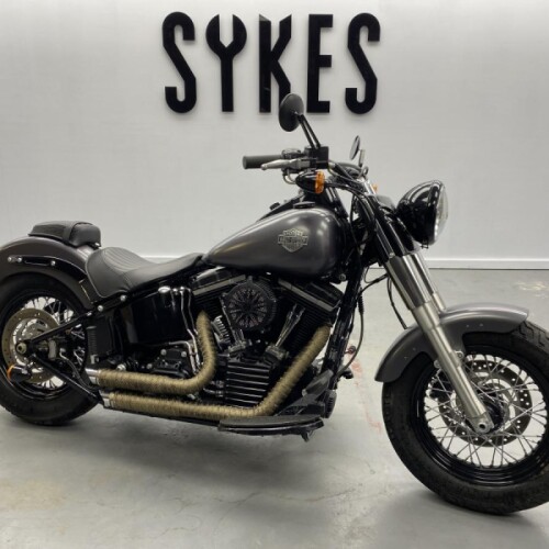 2014 Harley-Davidson FLS Softail Slim in Charcoal Denim thumb 2