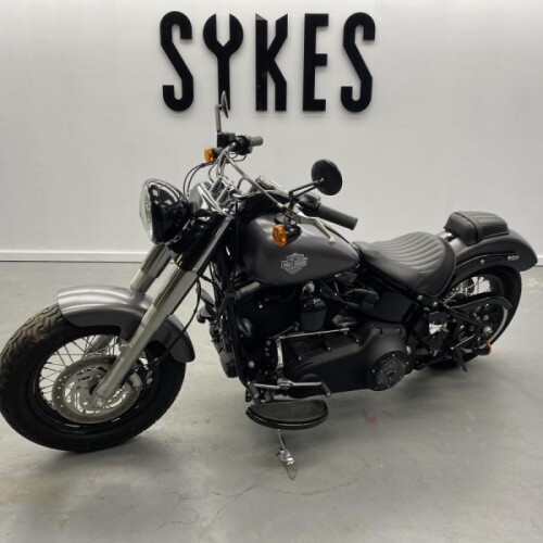 2014 Harley-Davidson FLS Softail Slim in Charcoal Denim thumb 1