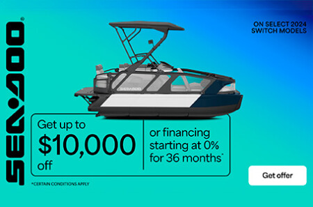 Get up to $10,000 off or financing starting at 0% for 36 months on select 2024 Switch models