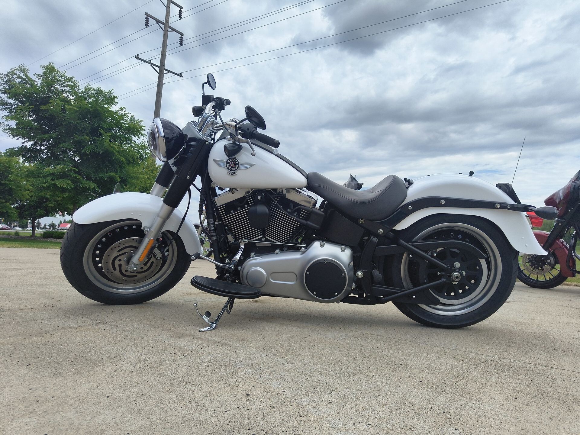 2011 Harley-Davidson® Fat Boy® Lo White Hot Denim