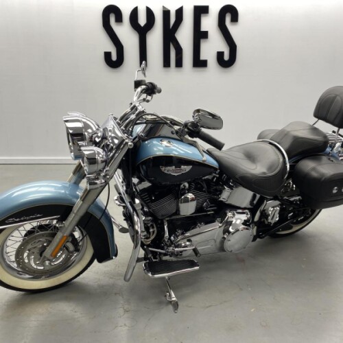 2008 Harley-Davidson FLSTN Softail Deluxe in Suede and Black, 1800cc thumb 1