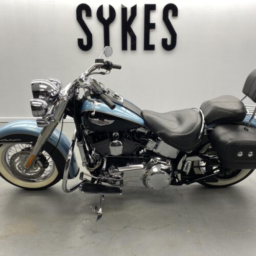 2008 Harley-Davidson FLSTN Softail Deluxe in Suede and Black, 1800cc thumb 0