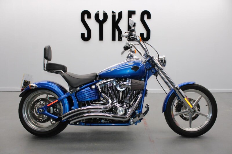 2008 Harley-Davidson FXCWC Softail Rocker C in Pacific Blue Pearl