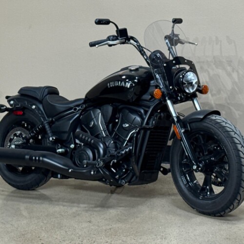 2025 Indian Motorcycle Scout® Sixty Bobber Black Metallic thumb 1