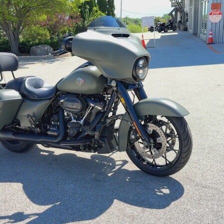 2021 Harley-Davidson® Street Glide® Special Deadwood Green Denim thumb 3