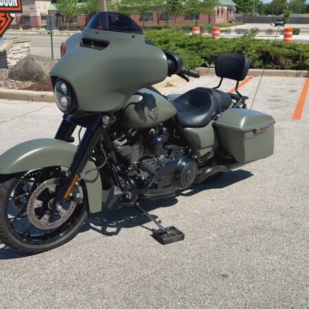2021 Harley-Davidson® Street Glide® Special Deadwood Green Denim thumb 1
