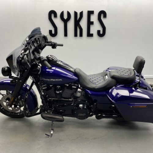 2020 Harley-Davidson FLHXS Touring Street Glide Special in Zephyr Blue and Black thumb 0