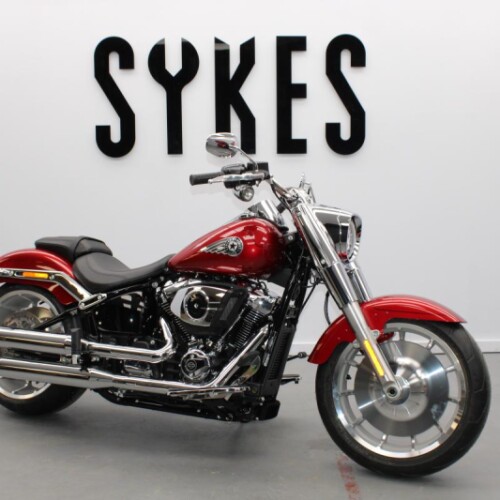 NEW 2026 Harley-Davidson FLFB Softail Fat Boy 117 in Brilliant Red thumb 3