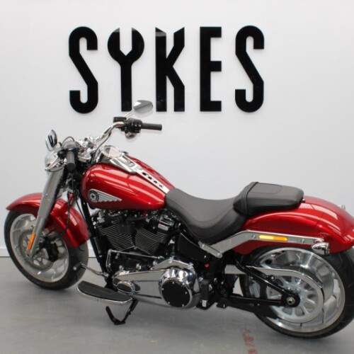 NEW 2026 Harley-Davidson FLFB Softail Fat Boy 117 in Brilliant Red thumb 0