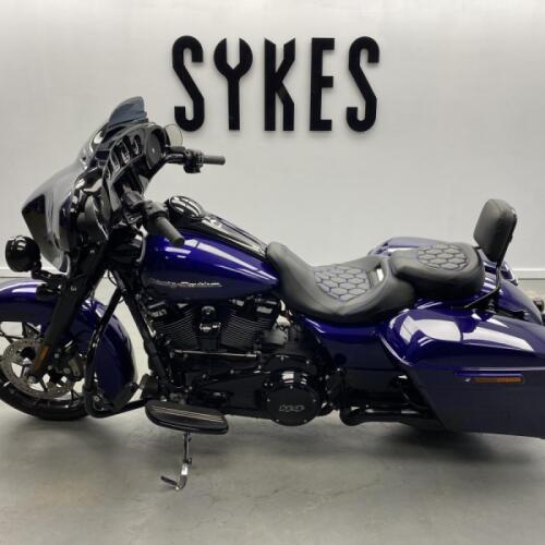 2020 Harley-Davidson FLHXS Touring Street Glide Special in Zephyr Blue and Black thumb 0