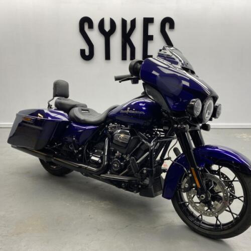 2020 Harley-Davidson FLHXS Touring Street Glide Special in Zephyr Blue and Black thumb 2