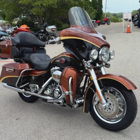 2008 Cvo Ultra Classic Electra Glide 105th Anniversary Crystal Copper & Black Diamond thumb 3