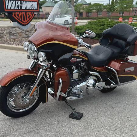 2008 Cvo Ultra Classic Electra Glide 105th Anniversary Crystal Copper & Black Diamond thumb 1